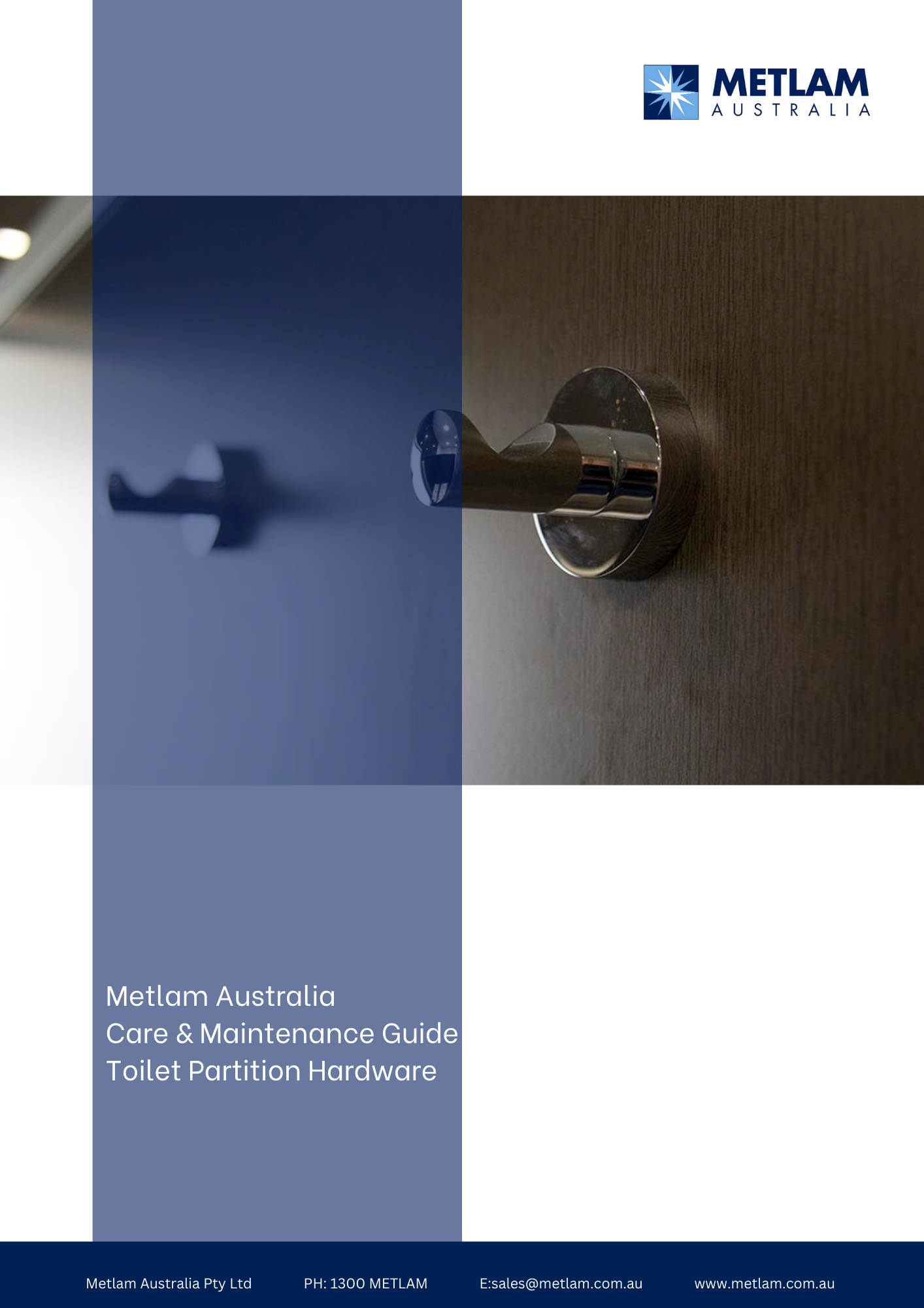Metlam Australia Toilet Partition Hardware Care and Maintenance Guide
