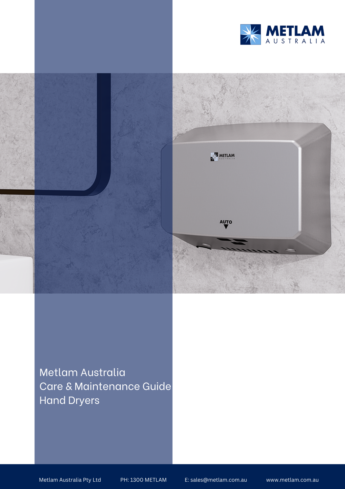 Metlam Australia Hand Dryers Care and Maintenance Guide